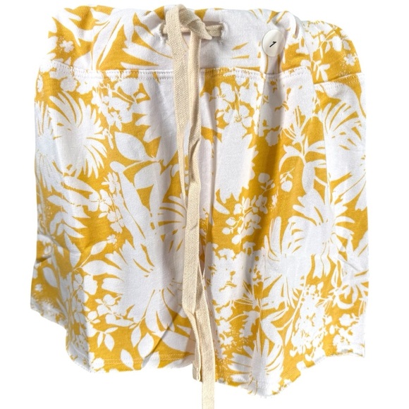 New Sundry Yellow Floral Cut-Off Shorts Size 1 (4-6) - Picture 1 of 6